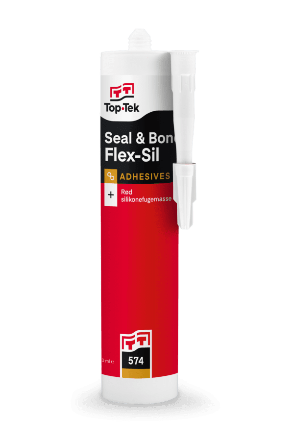 TT-574 Seal&Bond Flex-Sil Rød 310 ml