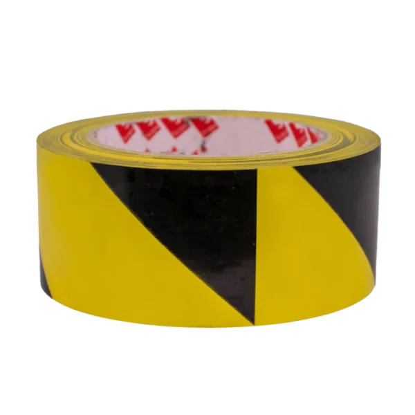 Advarselstape Gul/Sort 50 mm x 30 m