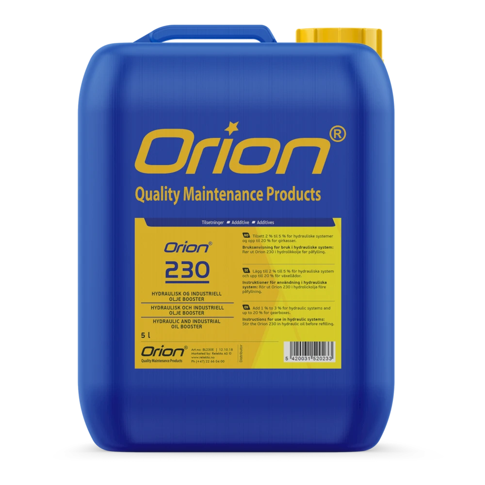 Orion 230 - Hydraulic & Industrial Oil Booster - 5 liter